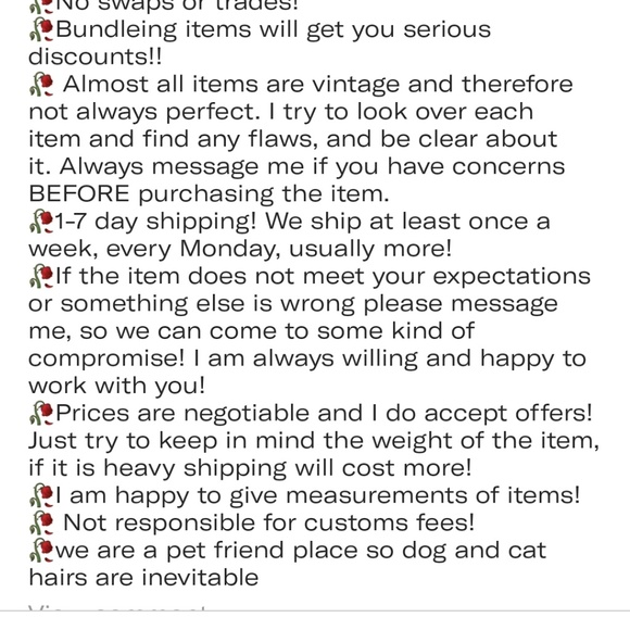 Shop policies - Picture 3 of 3